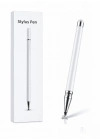 Tecno Spark 10 Pro Uyumlu Dokunmatik Stylus Kalem Disk Uçlu Hassas Beyaz Tablet Telefon Çizim Kalemi