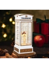 Telefon Kulübeli Işıklı Müzikli Kar Küresi