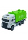 Temizlik Araçları Serisi - Sürtmeli Çöp Kamyonu 12 cm  - 3626
