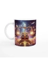 Terazi Burcu Baskılı Kahve Kupası - Galaktik Taht Odası Temalı Vs4