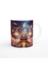 Terazi Burcu Baskılı Kahve Kupası - Galaktik Taht Odası Temalı Vs4