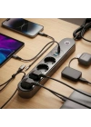 Termal Akım Korumalı 4 Prizli USB Girişli Uzatma Kablosu
