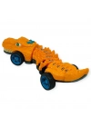 Timsah Araba - Otomatik Hareketli Sesli Işıklı 32 cm - Turuncu Timsah