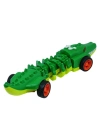 Timsah Araba - Otomatik Hareketli Sesli Işıklı 32 cm - Yeşil Timsah