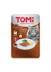 Tomi Hindili ve Ispanaklı Pouch Yetişkin Konserve Kedi Maması 100 Gr