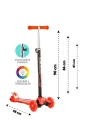 ® Torutoys Kırmızı Twist Işıklı Scooter Kırmızı