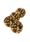 Trixie Leopar Desenli Top Kedi Oyuncağı 4 Adet 4 Cm