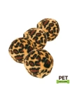 Trixie Leopar Desenli Top Kedi Oyuncağı 4 Adet 4 Cm