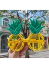 Tropikal Hawaii Ananas Şekilli Parti Gözlüğü