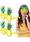 Tropikal Hawaii Ananas Şekilli Parti Gözlüğü 9.5 X 14 Cm