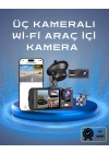 Üç Kameralı 1080p Full HD Araç İçi Kamera – G-Sensörlü ve Gece Görüşlü