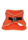 Üç Kilitli Sportif Kedi Köpek Göğüs Tasması 24-28 cm XX-Small Turuncu