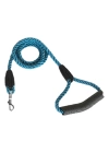 Üçlü Sarmallı Köpek Gezdirme Halatı 1 cm-120 cm Mavi