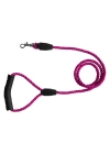 Üçlü Sarmallı Köpek Gezdirme Halatı 1 cm-120 cm Pembe