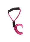 Üçlü Sarmallı Köpek Gezdirme Halatı 1 cm-120 cm Pembe
