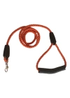 Üçlü Sarmallı Köpek Gezdirme Halatı 1 cm-120 cm Turuncu