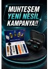 Ucuz Kaliteli Yeni Nesil 7 Kordonlu Akıllı Saat ve Kablosuz Bluetooth Kulaklık ANC Özelliği