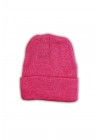 Unisex Basic Düz Katlamalı Bere Fuşya