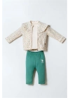 U.S. Polo 3lü Takım USB2981 Ekru Yeşil