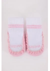 U.S. Polo Assn Çarık Çorap USB2800 Beyaz-Pembe