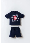 U.S. Polo Şortlu Takım USB2868 Lacivert