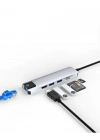 USB C Çoklu Port Adaptör HDMI USB Ethernet SD Kart Hub
