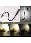 ®  USB Girişli 14 Ledli 3 Kademeli Dokunmatik Masa/Kitap Okuma ası Ledi Siyah