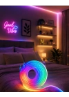 USB Girişli RGB Neon Şerit Led TV Oda Masa Dekor Işığı