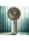 ®   USB ile Şarj Olabilen 3 Ayarlı Fan Modlu Çanta Tipi El Fanı