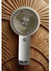 ®   USB ile Şarj Olabilen 3 Ayarlı Fan Modlu Çanta Tipi El Fanı