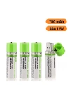 ®  USB Şarjlı 1450mAh AA 1.2V Lityum Kalem Pil – 4lü Set, Tekrar Şarj Edilebilir Uzun Ömürlü Dönüştürülebilir Batarya