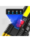USB Şarjlı 4 Modlu El Feneri