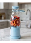 USB Şarjlı Mini Blender 380 ml Taşınabilir Smoothie Yapıcı Pratik Kullanım