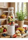 USB Şarjlı Mini Blender Taşınabilir Smoothie Yapıcı 380 ml Pratik Kullanım