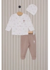 U.S.Polo Erkek Bebek Patikli 3Lü Takım USB2018 Krem