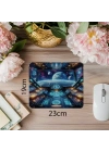 Uzay Gemisi Penceresinden Gezegenler Mousepad - 19x23 cm 2 mm Dikdörtgen İthal Baskılı Mouse Pad