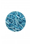 Uzun Boru Kesme Boncuk Çap 2mm Uzunluk 10 mm - 20 Gram - Açık Mavi Beyaz - BNC240