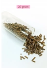 Uzun Boru Kesme Boncuk Çap 2mm Uzunluk 10 mm - 20 Gram - Parlak Gold - BNC249
