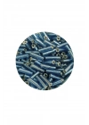Uzun Boru Kesme Boncuk Çap 2mm Uzunluk 10 mm - 60 Gram - Camgöbeği Mavi - BNC267