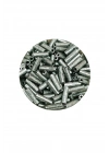 Uzun Boru Kesme Boncuk Çap 2mm Uzunluk 10 mm - 60 Gram - Desenli Gümüş - BNC283