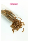 Uzun Boru Kesme Boncuk Çap 2mm Uzunluk 10 mm - 60 Gram - Koyu Altın - BNC265