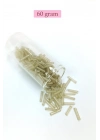 Uzun Boru Kesme Boncuk Çap 2mm Uzunluk 10 mm - 60 Gram - Şeffaf Bej - BNC276