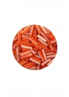 Uzun Boru Kesme Boncuk Çap 2mm Uzunluk 10 mm - 60 Gram - Turuncu Beyaz - BNC294