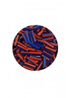 Uzun Boru Kesme Boncuk Çap 2mm Uzunluk 10 mm - 60 Gram - Turuncu Mavi - BNC277