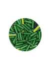 Uzun Boru Kesme Boncuk Çap 2mm Uzunluk 10 mm - 60 Gram - Yeşil - BNC295