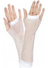 Uzun File Örgü Eldiven Beyaz Renk