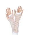 Uzun File Örgü Eldiven Beyaz Renk