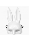 Uzun Kulaklı Beyaz Lüks Tavşan Maskesi