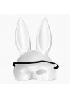 Uzun Kulaklı Beyaz Lüks Tavşan Maskesi