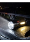 Uzun Menzilli Işıldak Şarjlı 9 LED 4 Kademeli Aydınlatma